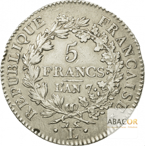 5 Francs Union et Force du Directoire